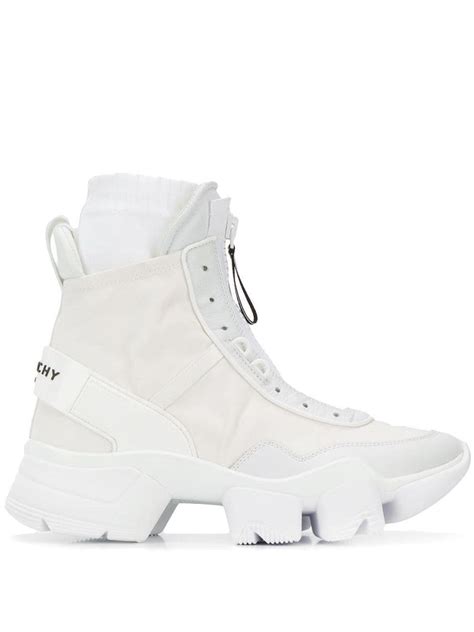 givenchy mid sneakers|Givenchy jaw high white sneakers.